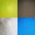 Decorative sand in different colours for terrariums