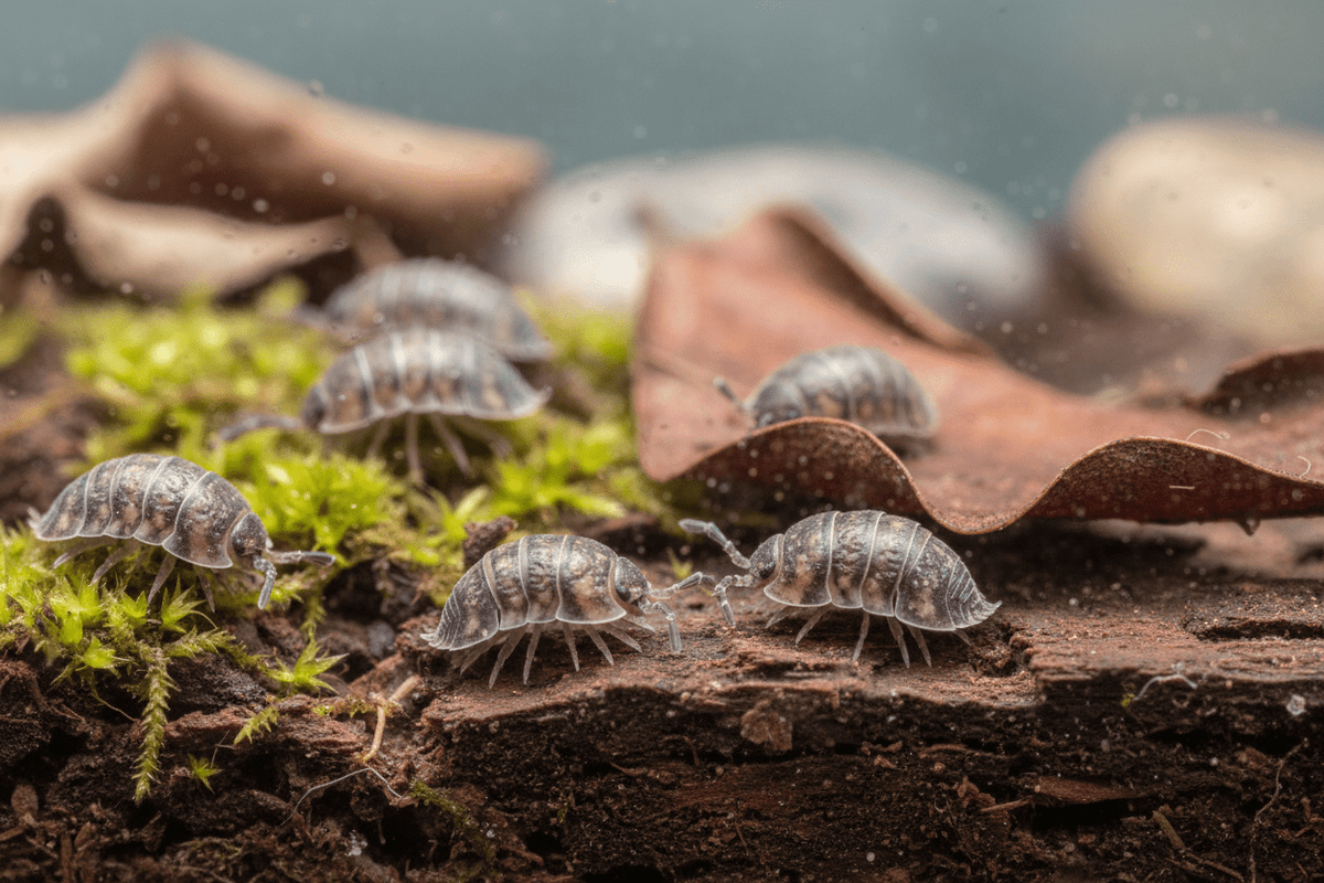 Isopods (Terrarium Detritivores) Close up