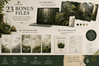 MossBoss Explorer Journal with 23 digital bonus files including wallpapers, inspiration cards and My Tiny World Card