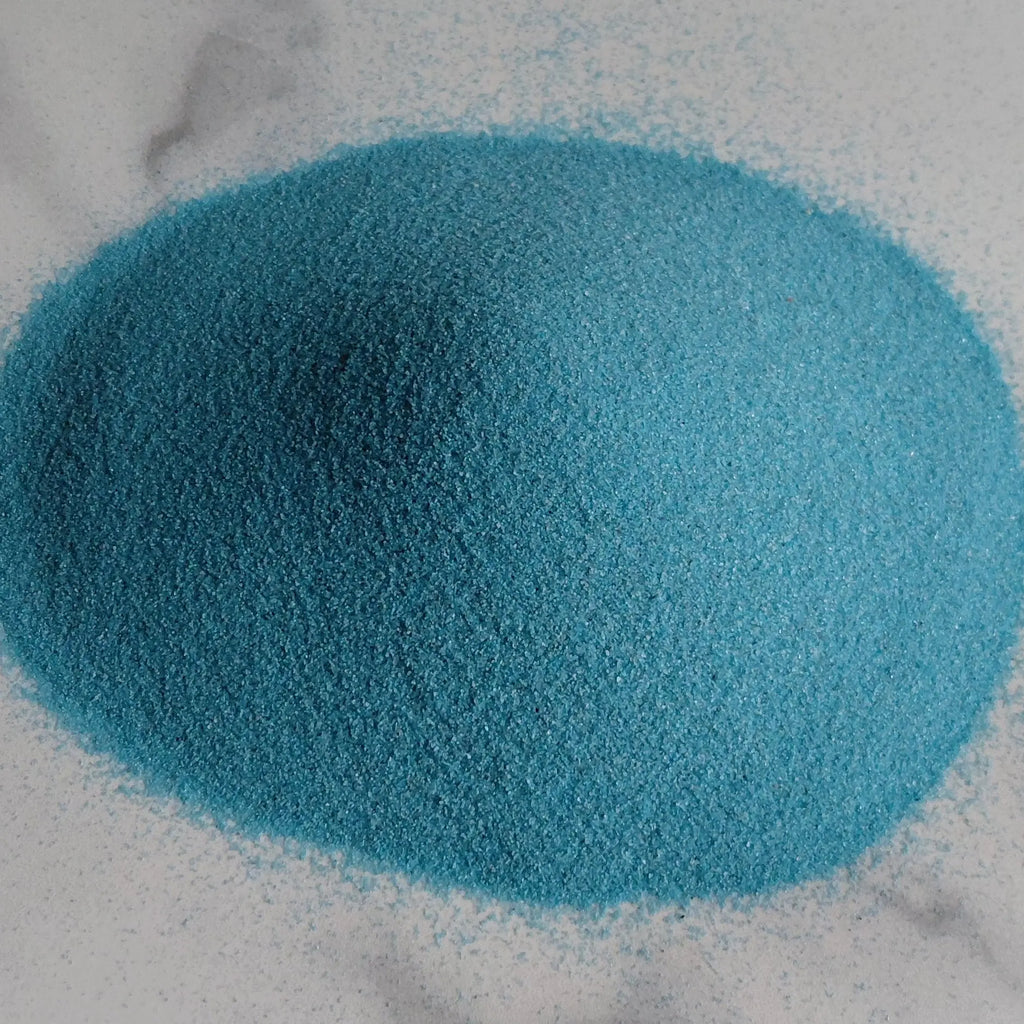 Blue decorative sand for terrariums and decorative pathways