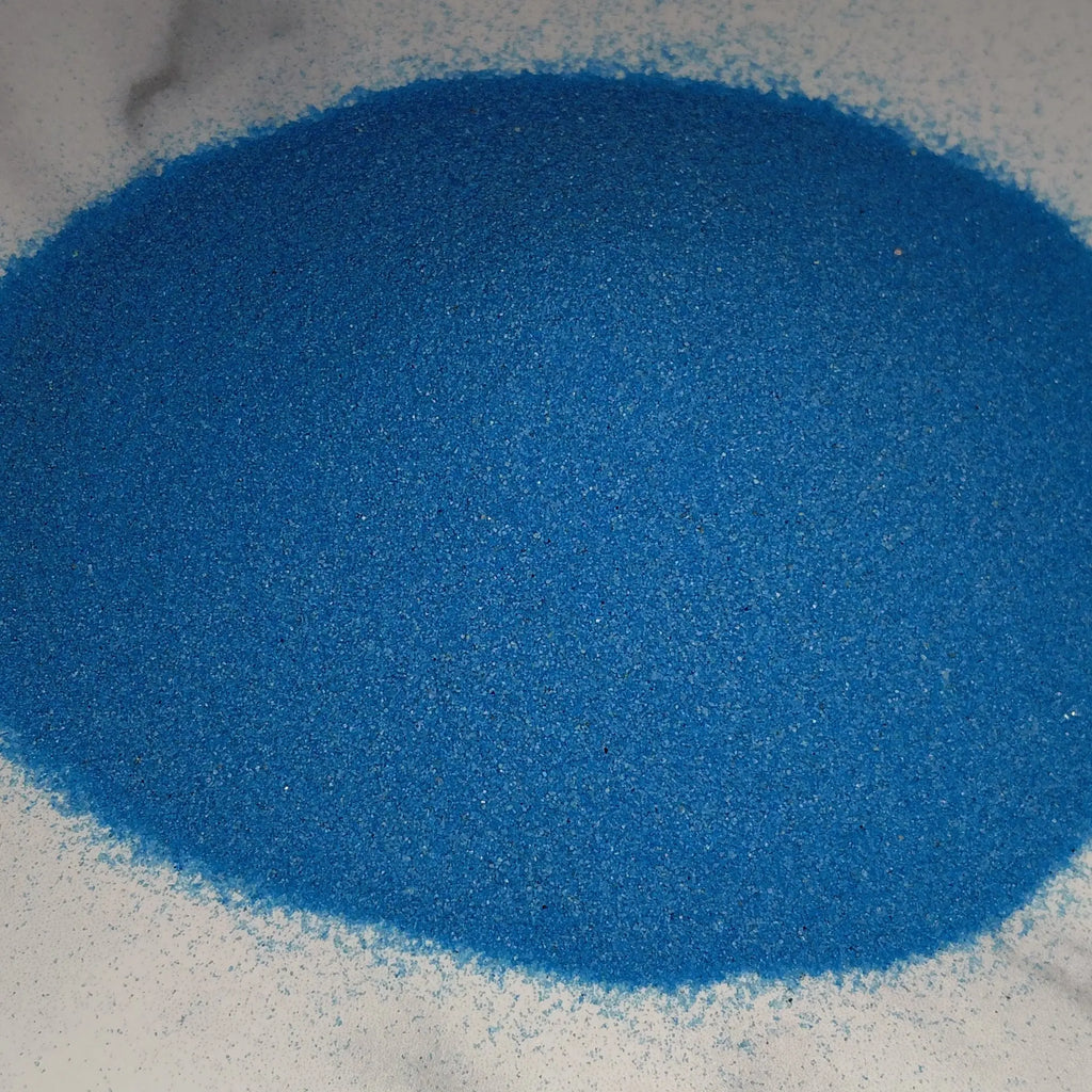 Blue decorative sand for terrariums and decorative pathways