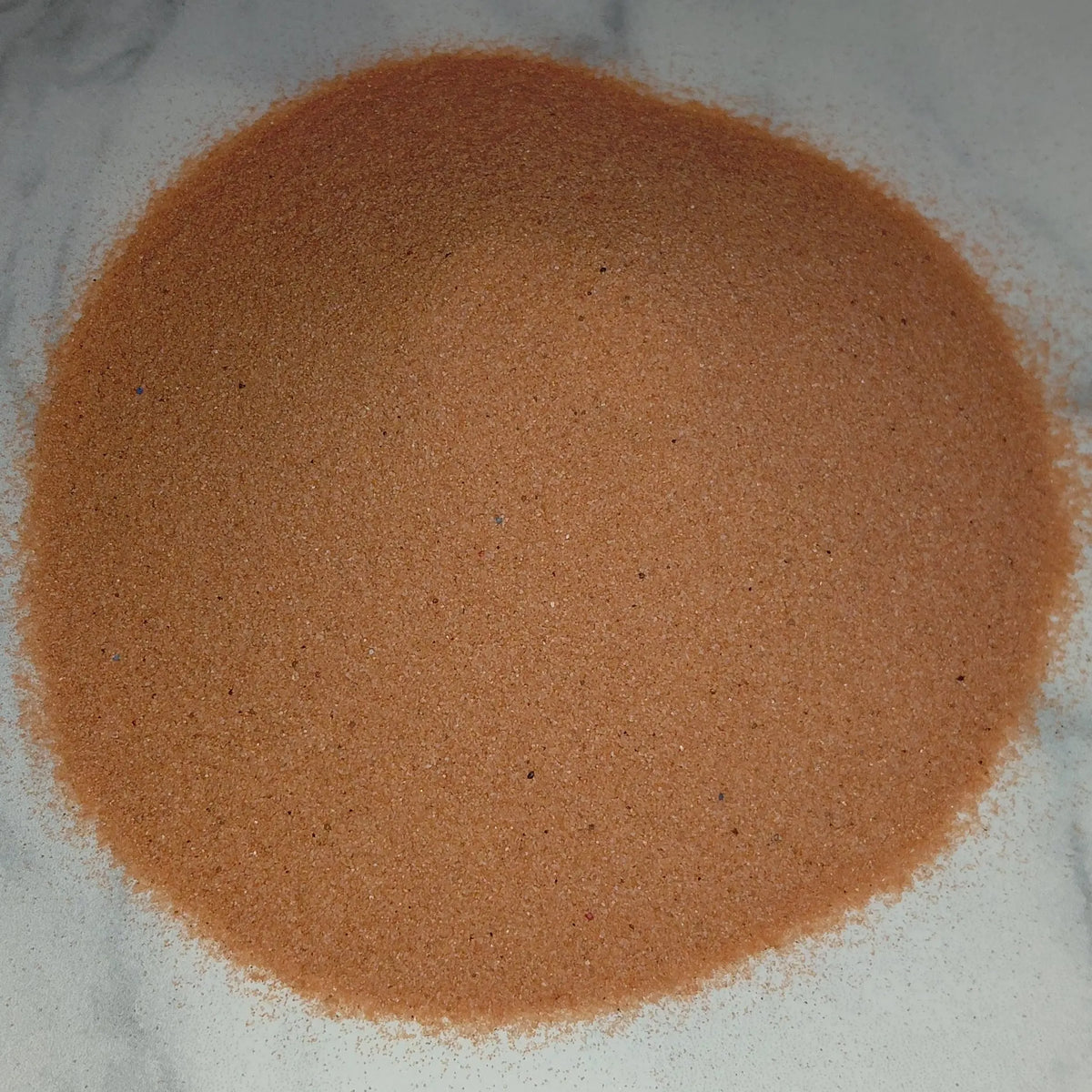 Orange decorative sand for terrariums and natural compositions