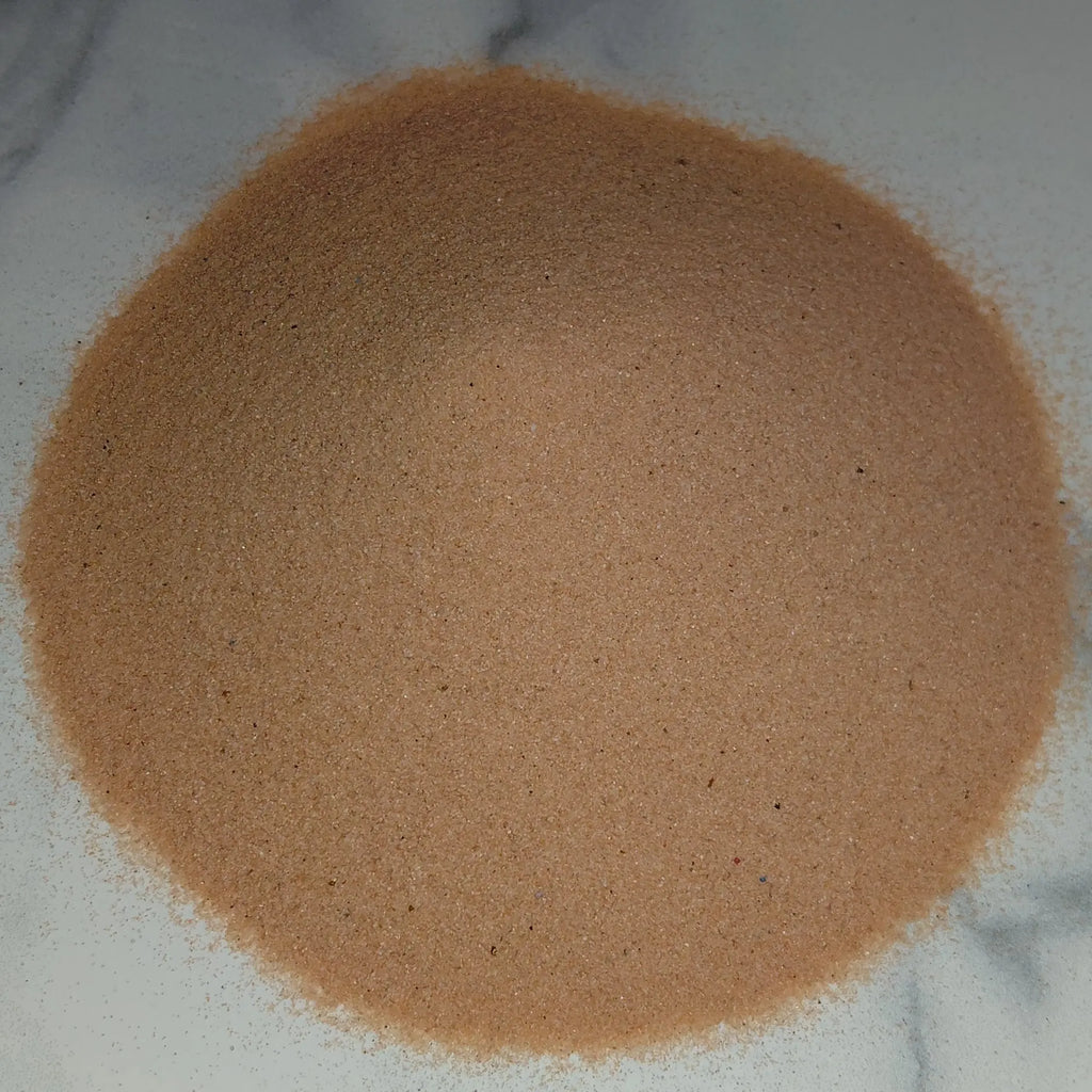Orange decorative sand for terrariums and natural compositions