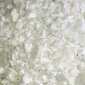 Close-up of white crushed stones or crystals for terrariums