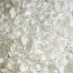 Close-up of white crushed stones or crystals for terrariums