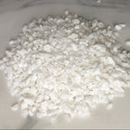 White granular material on a marble surface for terrariums
