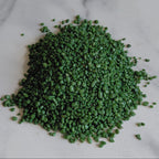 Green decorative gravel for terrariums and plant displays